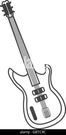 e-Gitarre-Symbol Stock Vektor