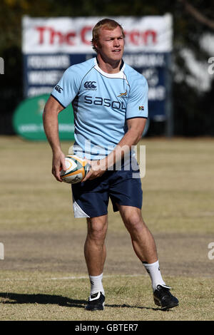 Rugby Union - South Africa Training Session - Fourways High School. Der südafrikanische Schalk Burger während des Trainings an der Fourways High School, Johannesburg, Südafrika. Stockfoto