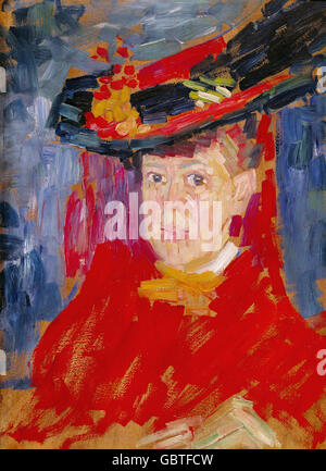 Bildende Kunst, Jawlensky, Alexej von, (1864 – 1941), Malerei, 'Portrait Marianne von Werefkin', 1906, privates Eigentum, Stockfoto