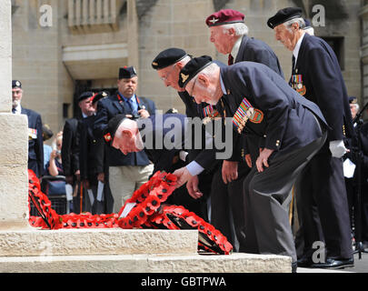 Normandie Veteran Memorial Service Stockfoto