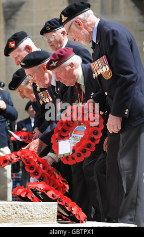 Normandie Veteran Memorial Service Stockfoto