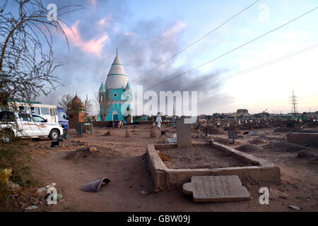 Afrika, Sudan, Omdurman, Hamid El-Nil-Moschee Stockfoto