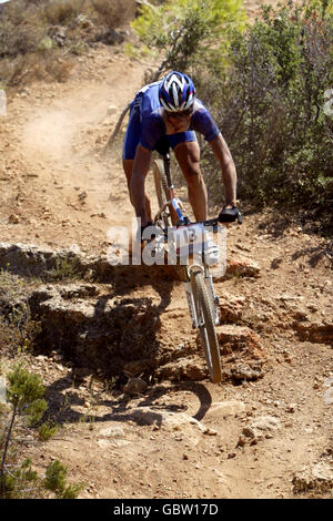 Cross Country Mountainbiking - Olympische Spiele Athen 2004 - Mens Stockfoto