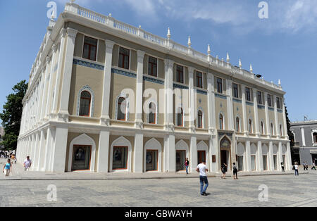 Reisestacks - Baku - Aserbaidschan. Gesamtansicht des Nationalmuseums in Baku, Aserbaidschan Stockfoto