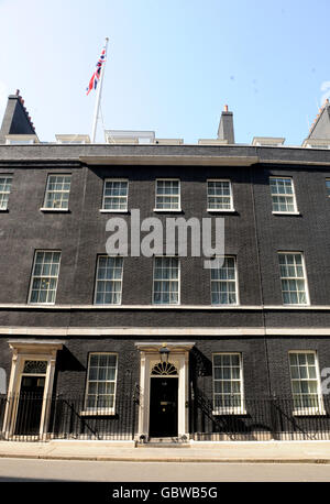 General Stock, Downing Street. Gesamtansicht von 10 Downing Street, London Stockfoto