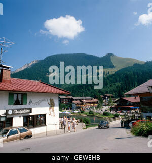 Reise Nach Deutschland, Bayern. Reisen Sie nach Deutschland, Bayern. Spitzing bin Spitzingsee, Oberbayern. Spitzing am See Spitzingsee, Oberbayern. Stockfoto