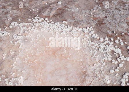 Detail der Salz Arbeitspool. Stockfoto