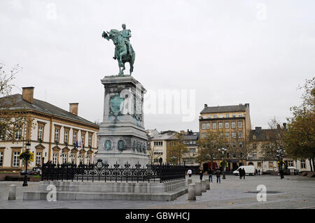 Wilhelm II., Reiterstandbild, Place Guillaume II, Stadt Luxemburg, Luxemburg Stockfoto