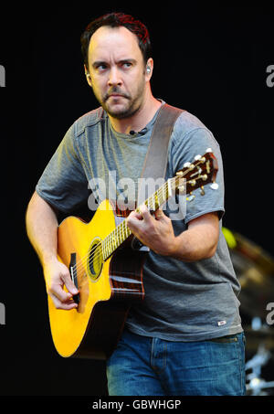 Die Dave Matthews Band auf der Bühne bei Hard Rock Calling, im Hyde Park in London. Stockfoto