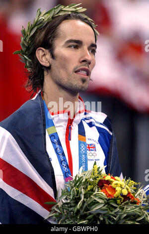 Badminton - Olympische Spiele 2004 In Athen - Mixed Doubles - Finale. Nathan Robertson, Großbritannien Stockfoto