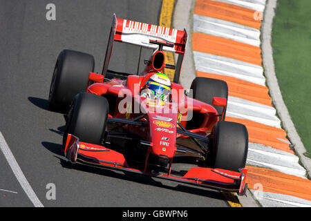 Formel 1 - Großer Preis Von Australien - Erstes Training - Albert Park - Melbourne. Ferrari Felipe Massa beim ersten Training im Albert Park Stockfoto