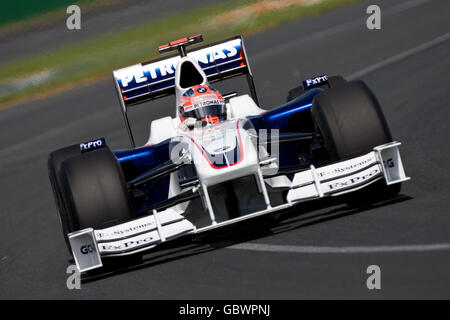 Formel 1 - Großer Preis Von Australien - Erstes Training - Albert Park - Melbourne. Robert Kubica von BMW sauber beim ersten Training im Albert Park Stockfoto