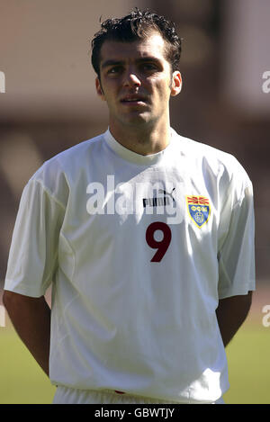 Fußball - FIFA Fußball-Weltmeisterschaft 2006 Qualifikation - Gruppe 1 - Andorra gegen Mazedonien. Goran Pandev, Mazedonien Stockfoto