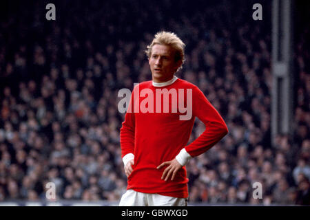 Fußball - Football League Division One - Manchester City / Manchester United. Denis Law, Manchester United Stockfoto