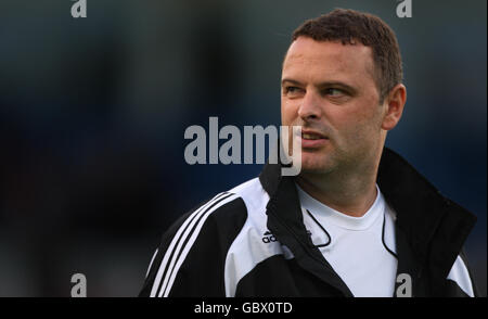 Fußball - vor der Saison freundlich - Telford United / Port Val - Bucks Head Stadium. Rob Smith, AFC Telford United Manager Stockfoto