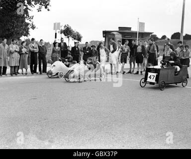 Freizeit - Pfadfinder Soap Box Derby Stockfoto