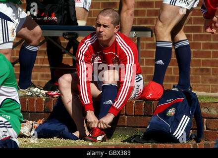 Britische & irische Lions Shane Williams während einer Trainingseinheit an der St Davids School, Johannesburg, Südafrika. Stockfoto