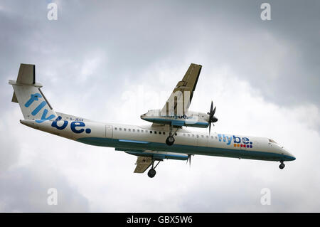 Flybe - britischen europäischen Bombardier DHC-8-402 Q400 Stockfoto