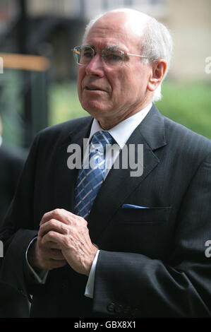 Der ehemalige australische Premierminister John Howard in London. Stockfoto