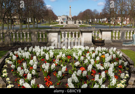 Hillsborough Memorial Garden und Kriegerdenkmal, Port Sunlight, Wirral, England Stockfoto