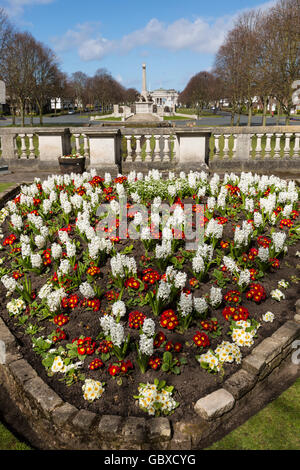 Hillsborough Memorial Garden und Kriegerdenkmal, Port Sunlight, Wirral, England Stockfoto