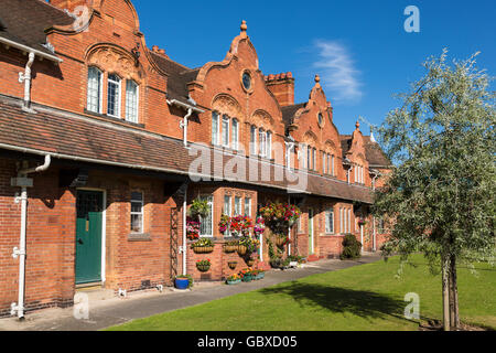 Arts And Crafts Stil Häuser in Port Sunlight, Wirral, England Stockfoto