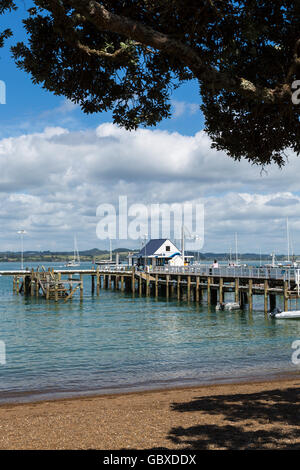 Strand am Russell Steg, Bucht der Inseln, Neuseeland Stockfoto