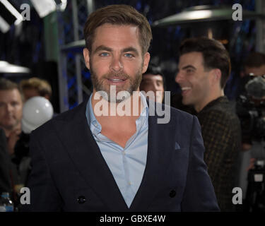 Sydney, Australien. 7. Juli 2016. Chris Pine bei der "Star Trek über" Premiere auf Hoyts Vergnügungsviertel am 7. Juli 2016 in Sydney, Australien. "Star Trek" ist die neueste Fortsetzung in der Star Trek-Franchise von Gene Roddenberry geschaffen und unter der Regie von Justin Lin. Credit: Hugh Peterswald/Pacific Press/Alamy Live News Stockfoto