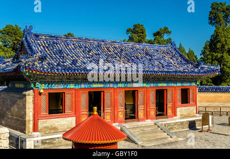 Weg zum runden Erdwall-Altar in Peking Stockfoto