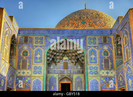 Sheikh Lotfollah Moschee auf Naqsh-e Jahan Quadrat von Isfahan, Iran Stockfoto