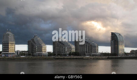 Am Wasser lebenden Stockfoto