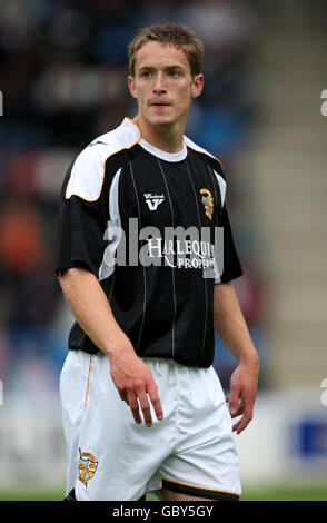 Fußball - vor der Saison freundlich - Telford United / Port Val - Bucks Head Stadium. David Howlands, Port-Walle Stockfoto