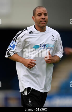 Fußball - vor der Saison freundlich - Telford United / Port Val - Bucks Head Stadium. Danny Carey-Bertram, Telford United Stockfoto