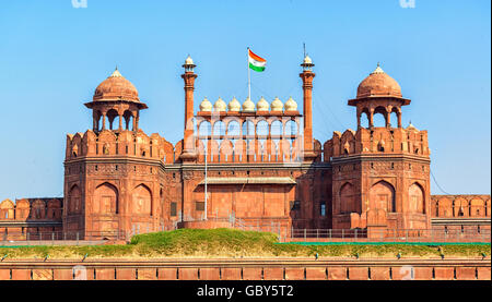 Lal Qila - Roten Fort in Delhi, Indien Stockfoto