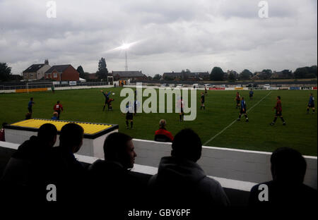 Fußball - West Auckland FC Feature - Darlington Road Ground Stockfoto