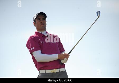 Englands Ross Fisher in Aktion am vierten Tag der Open Championship im Turnberry Golf Club. Stockfoto