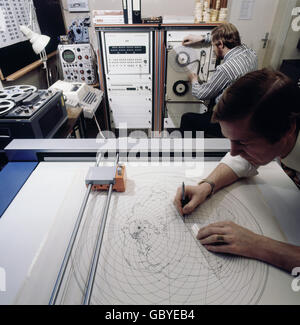 Büro, Computer, elektronische Datenverarbeitung bei IBM, 1969, zusätzliche-Rechte-Clearences-nicht vorhanden Stockfoto