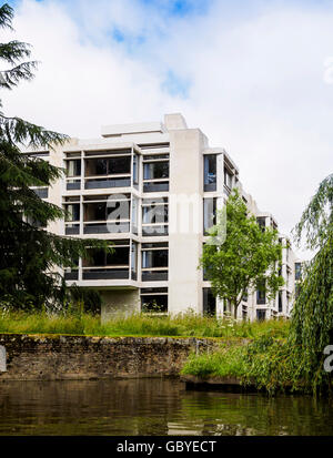 Cripps, die Gebäude vom Fluss Cam, Str. Johns Hochschule, Universität von Cambridge, Cambridge, England, UK Stockfoto