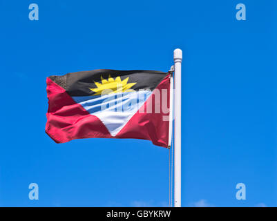 Dh Antigua Barbuda Flagge ANTIGUA KARIBIK National Flagge von Antigua und Barbuda bhz Stockfoto