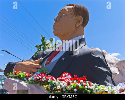 dh St Johns ANTIGUA Karibik Statue von Sir Vere Cornwall Bird erster Premierminister von Antigua Barbuda Stockfoto