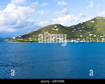 dh TORTOLA karibischen Küste von Tortola marina Stockfoto