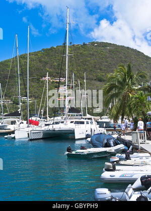 dh Sopers Loch TORTOLA CARIBBEAN Yacht Marina Luxus Katamaran Segelboote Stockfoto