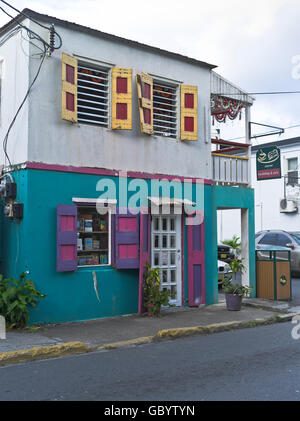 dh Road Town TORTOLA karibischen Antillen Buch bunte Ladenbau Stockfoto