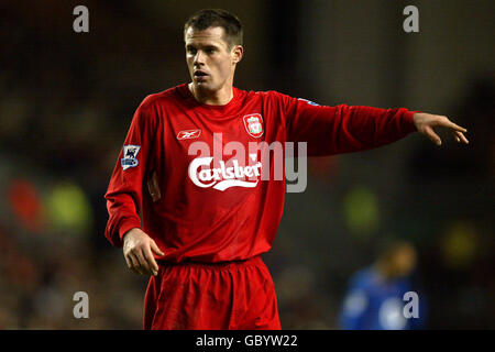 Fußball - FA Barclays Premiership - Liverpool / Arsenal. Jamie Carragher, Liverpool Stockfoto