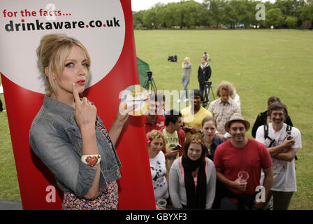 Lauren Laverne Drinkaware Kampagne Stockfoto