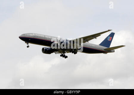 Heathrow Flughafen-Funktion Stockfoto