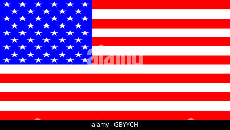 Amerikanische Flagge, Digital erstellt von Computer-software Stockfoto