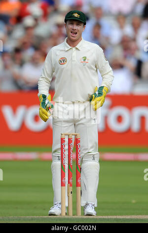 Cricket - The Ashes 2009 - npower Second Test - Tag drei - England gegen Australien - Lord's. Brad Haddin, Australien Wicketkeeper Stockfoto