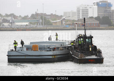 Logistik Versand Anvil Point docks Stockfoto