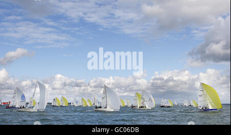 Segeln - Cowes Week - Tag drei - Isle Of Wight Stockfoto